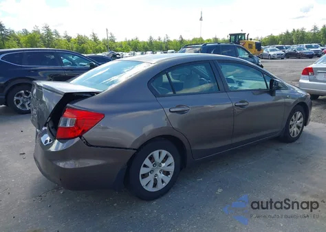 2012 Honda Civic Lx из США, поврежденный, VIN 2HGFB2F52CH610034